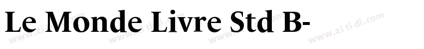 Le Monde Livre Std B字体转换